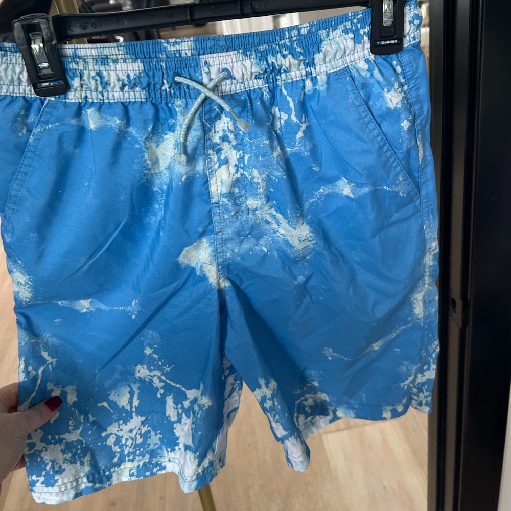Art Class Blue and White Boys Swim Trunks